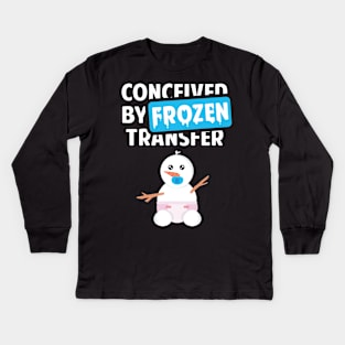 Conceived by Frozen Transfer Kids Long Sleeve T-Shirt